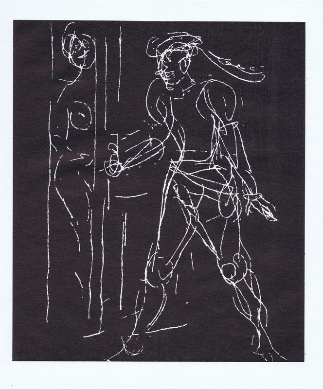 фото Приключения короля Позоля. Лист 15. Сухая игла по серебряной крошке. Франция, 1962 год Жак даниэль