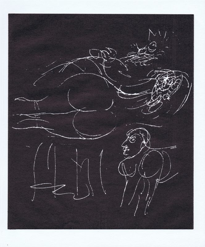 фото Приключения короля Позоля. Лист 18. Сухая игла по серебряной крошке. Франция, 1962 год Жак даниэль