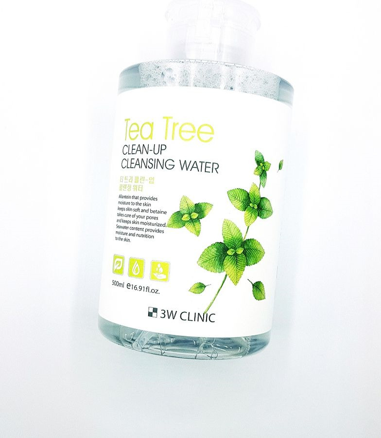 фото Вода мицеллярная 3W Clinic Tea tree Clean-Up Cleansing Water, 500 мл