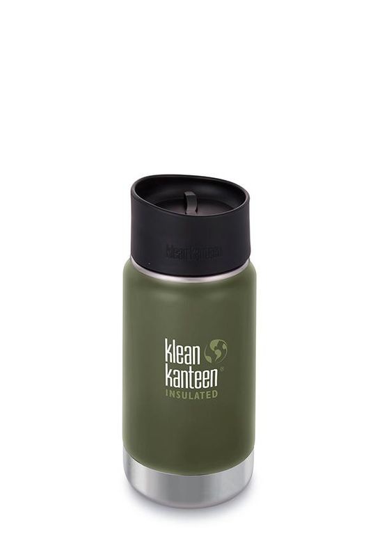 фото Термос Klean Kanteen Wide Cafe Cap 12oz, серебристый