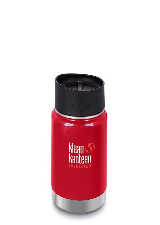 фото Термос Klean Kanteen Wide Cafe Cap 12oz, серебристый