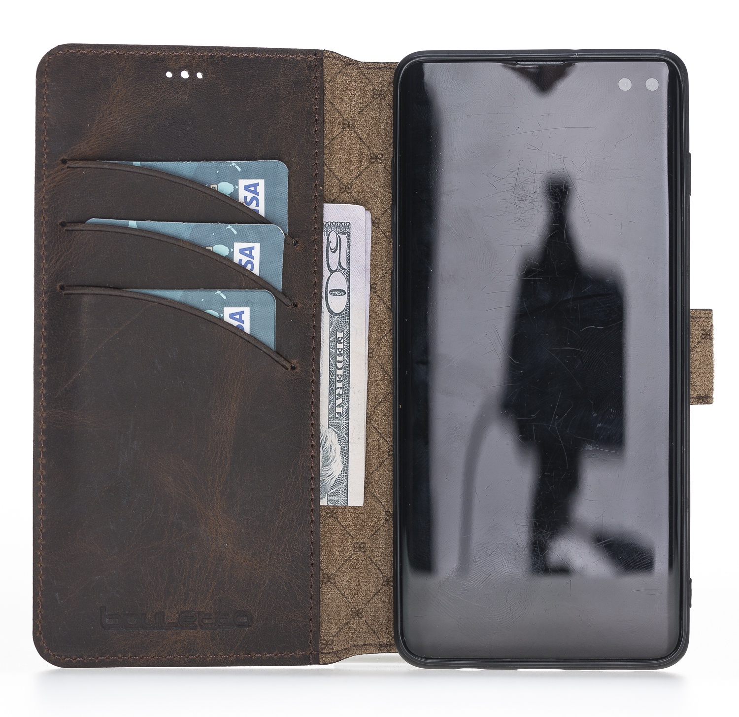 Чехол для сотового телефона Bouletta для Samsung S10 Plus WalletCase, коричневый