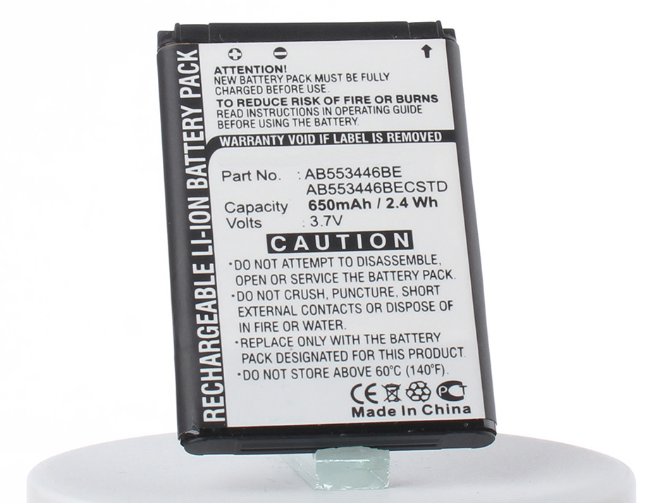 фото Аккумулятор для телефона iBatt AB553446BE для Samsung GT-B2100, GT-B2100 Solid Extreme, GT-E1410