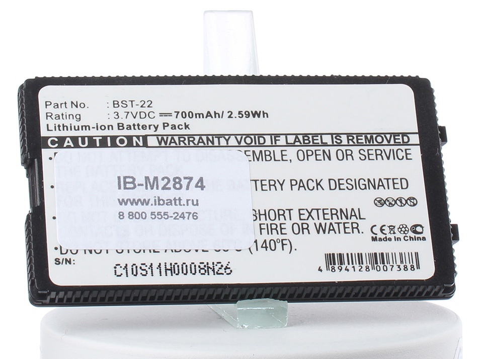Аккумулятор для телефона iBatt BST-22 для Sony Ericsson T306, T300, T310
