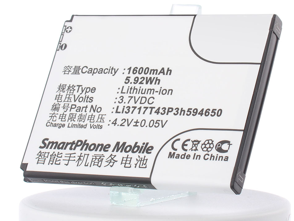 Аккумулятор для телефона iBatt Li3716T42P3H594650, CS-ZTN970XL для ZTE Blade 3, Blade C, V889M, V970, U930, Blade 3 Pro, V930, V807 Blade C, V970M Grand X, V887, Blade 3 (III), U795, V956, Mimosa X, V907, U970, A2, N861 (Warp 2), N880F Аккумулятор для телефона iBatt Li3716T42P3H594650, CS-ZTN970XL для ZTE Blade 3, Blade C, V889M, V970, U930, Blade 3 Pro, V930, V807 Blade C, V970M Grand X, V887, Blade 3 (III), U795, V956, Mimosa X, V907, U970, A2, N861 (Warp 2), N880F