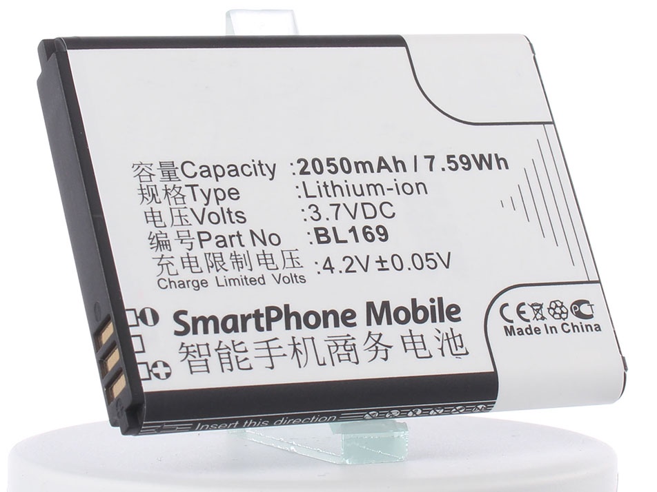 Аккумулятор для телефона iBatt BL169 для Lenovo S560, A789, P70