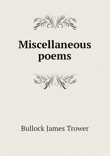 Miscellaneous poems