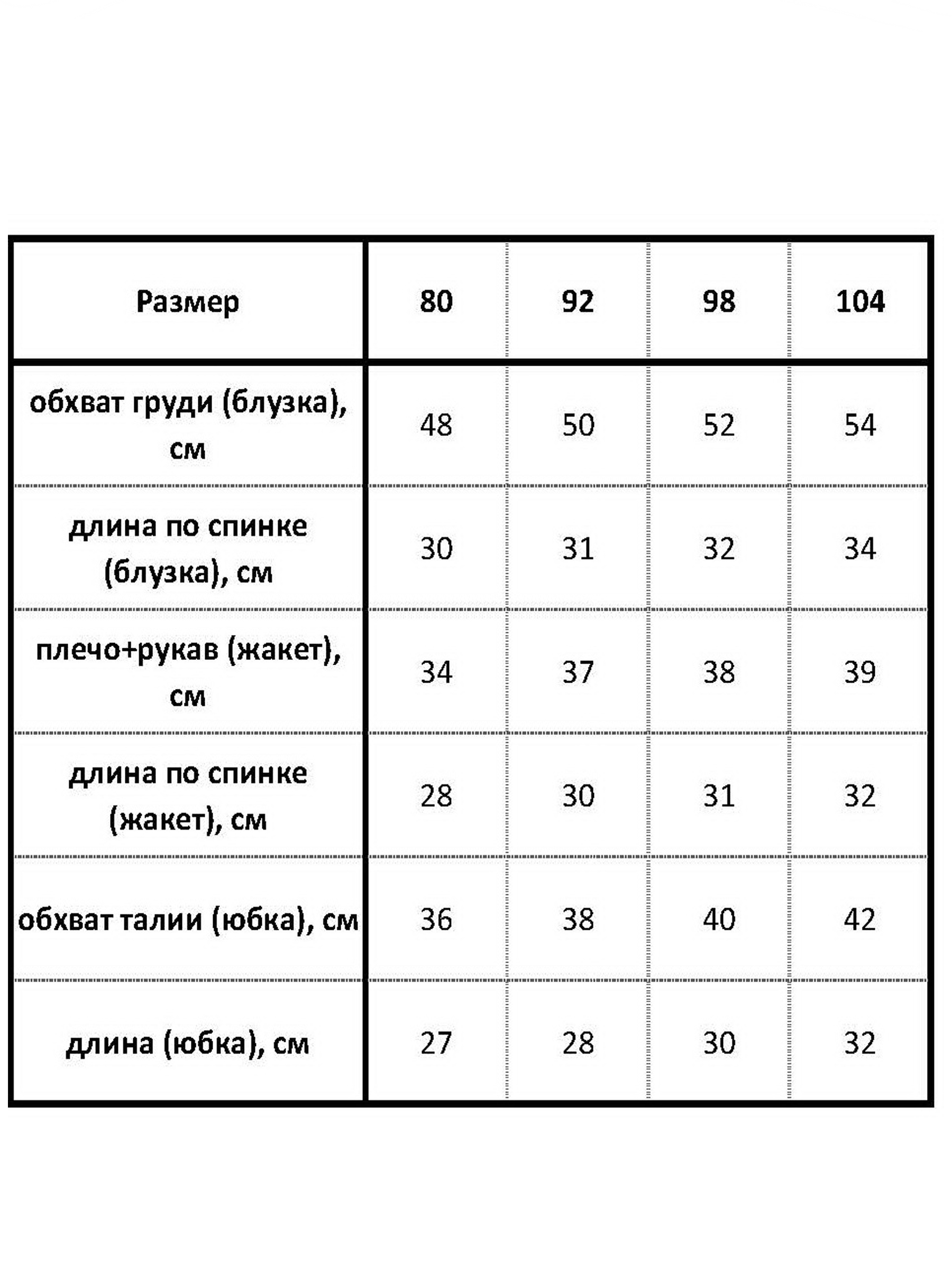 обхват груди 98 размера фото 96