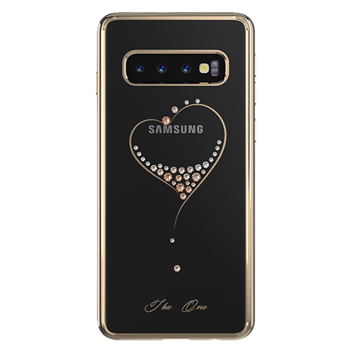 фото Чехол для сотового телефона Kingxbar Wish Series для Galaxy S10 Gold, прозрачный, золотой