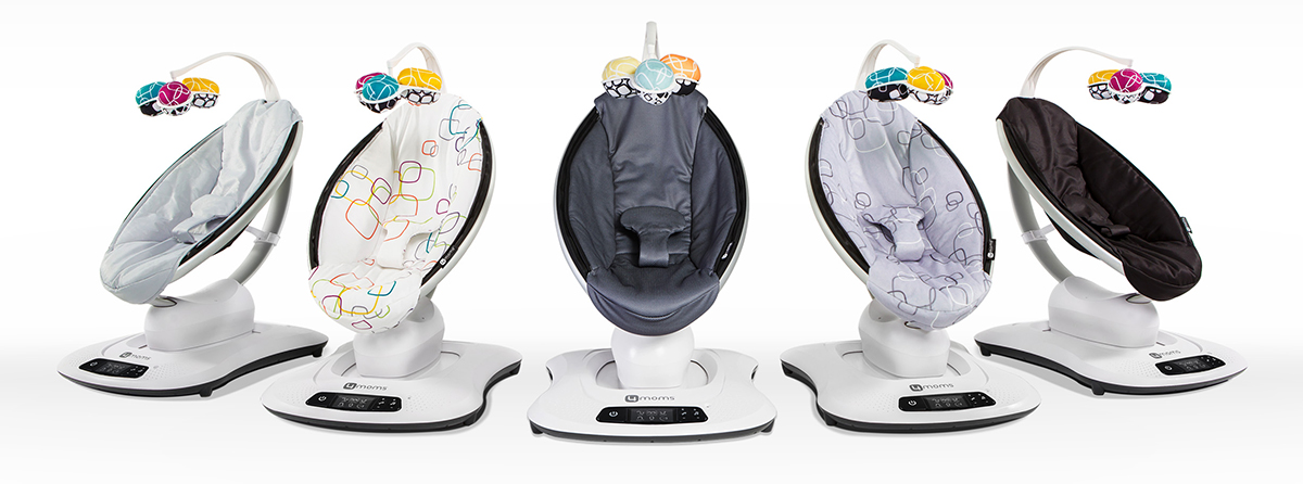 фото Качели для новорожденных 4moms MamaRoo 4.0 графитовый меш