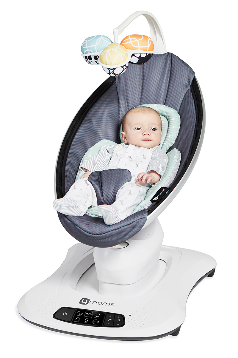 фото Качели для новорожденных 4moms MamaRoo 4.0 графитовый меш