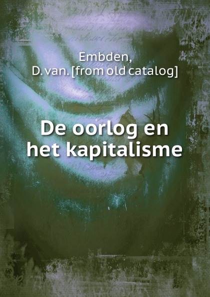 De oorlog en het kapitalisme