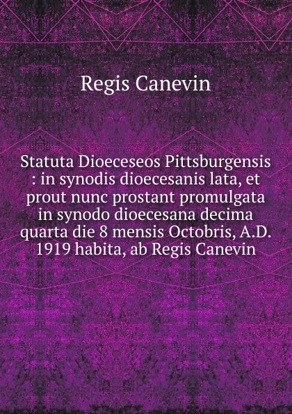 Statuta Dioeceseos Pittsburgensis