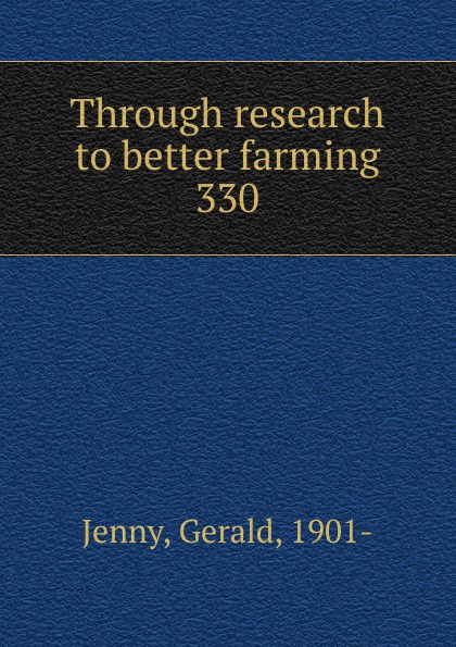 Through research to better farming