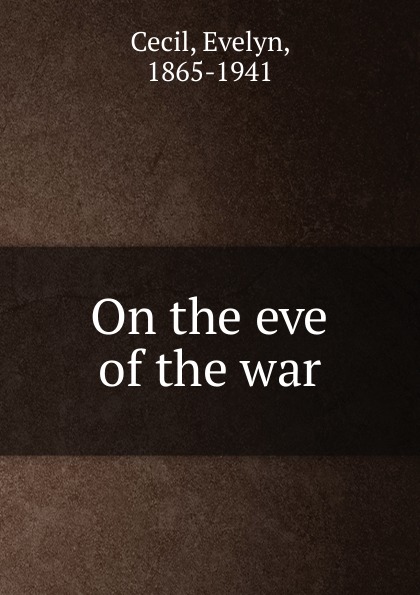 On the eve of the war