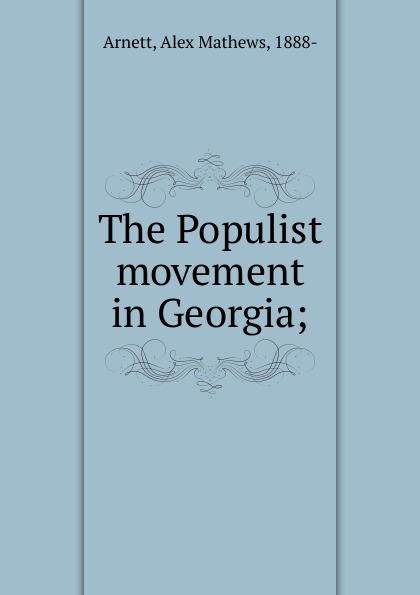 The Populist movement in Georgia