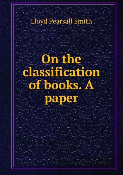 On the classification of books. A paper