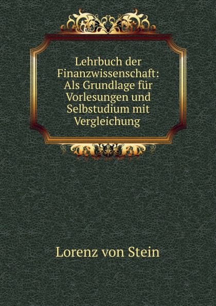 Lehrbuch der Finanzwissenschaft