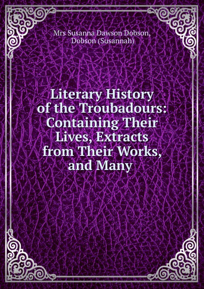 Literary History of the Troubadours