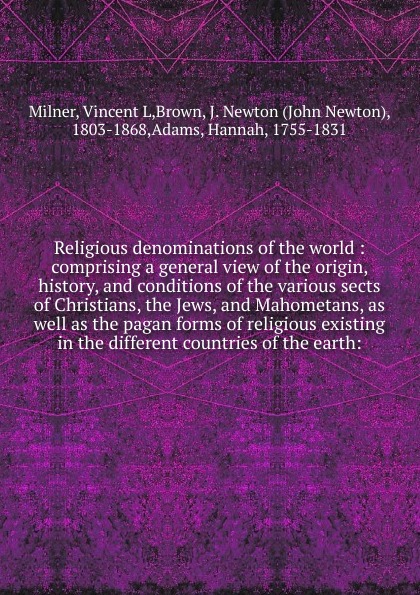 Religious denominations of the world