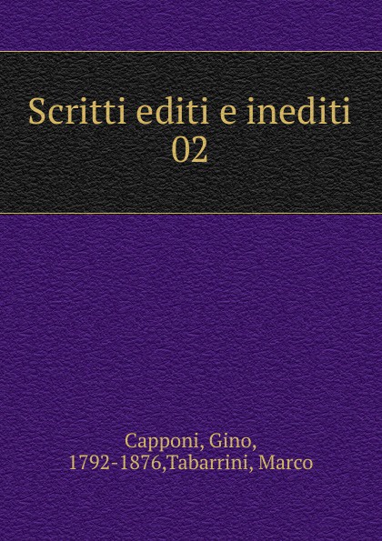 Scritti editi e inediti