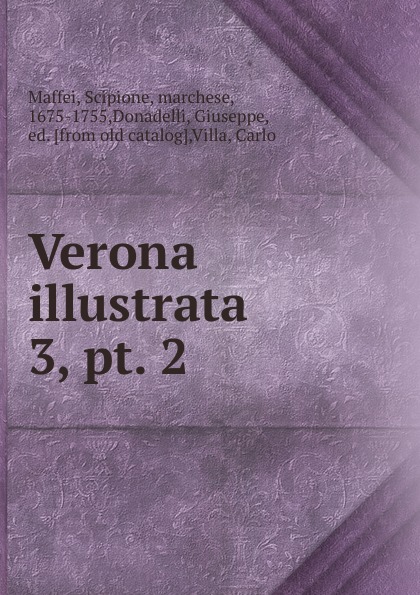 Verona illustrata. 3, pt. 2