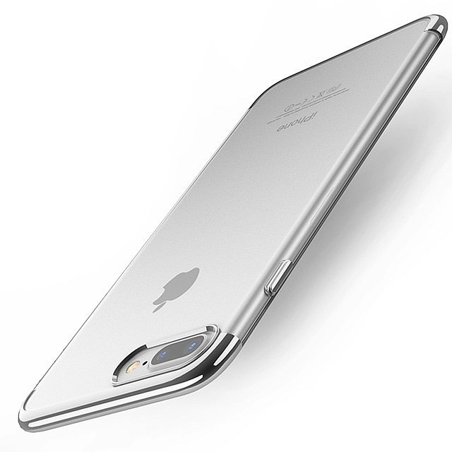 фото Чехол для сотового телефона Floveme для iPhone 7 Plus, 8 Plus (окантовка Moonlight Silver), серебристый