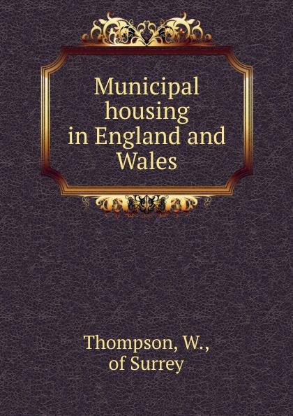 Municipal housing in England and Wales