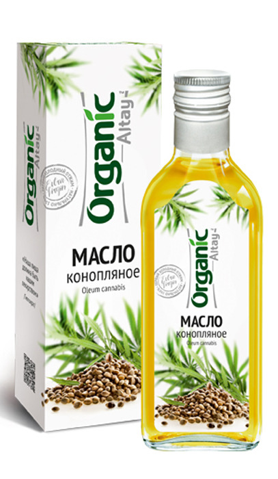 Конопляное масло Organic Altay, нерафинированное, 250 г