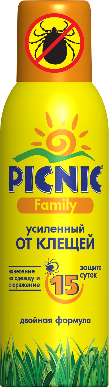 фото Аэрозоль от клещей" Picnic" "Family", усиленный, 125 мл