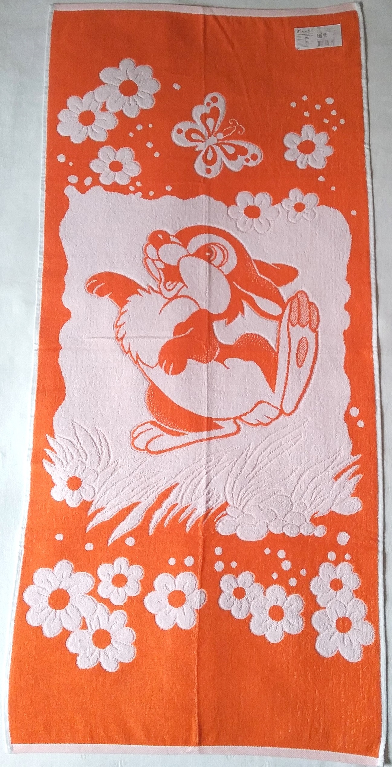 фото Полотенце детское Речицкий текстиль Зайка 67х150, оранжевый