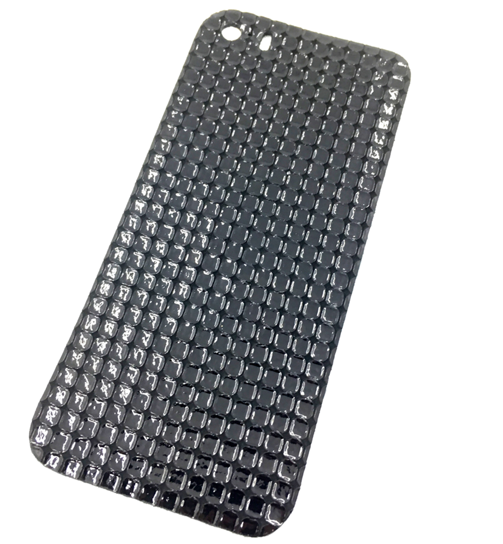 Декоративная пленка Мобильная мода iPhone 5/SE Кожанная наклейка на заднюю сторону телефона, вид 1, черный