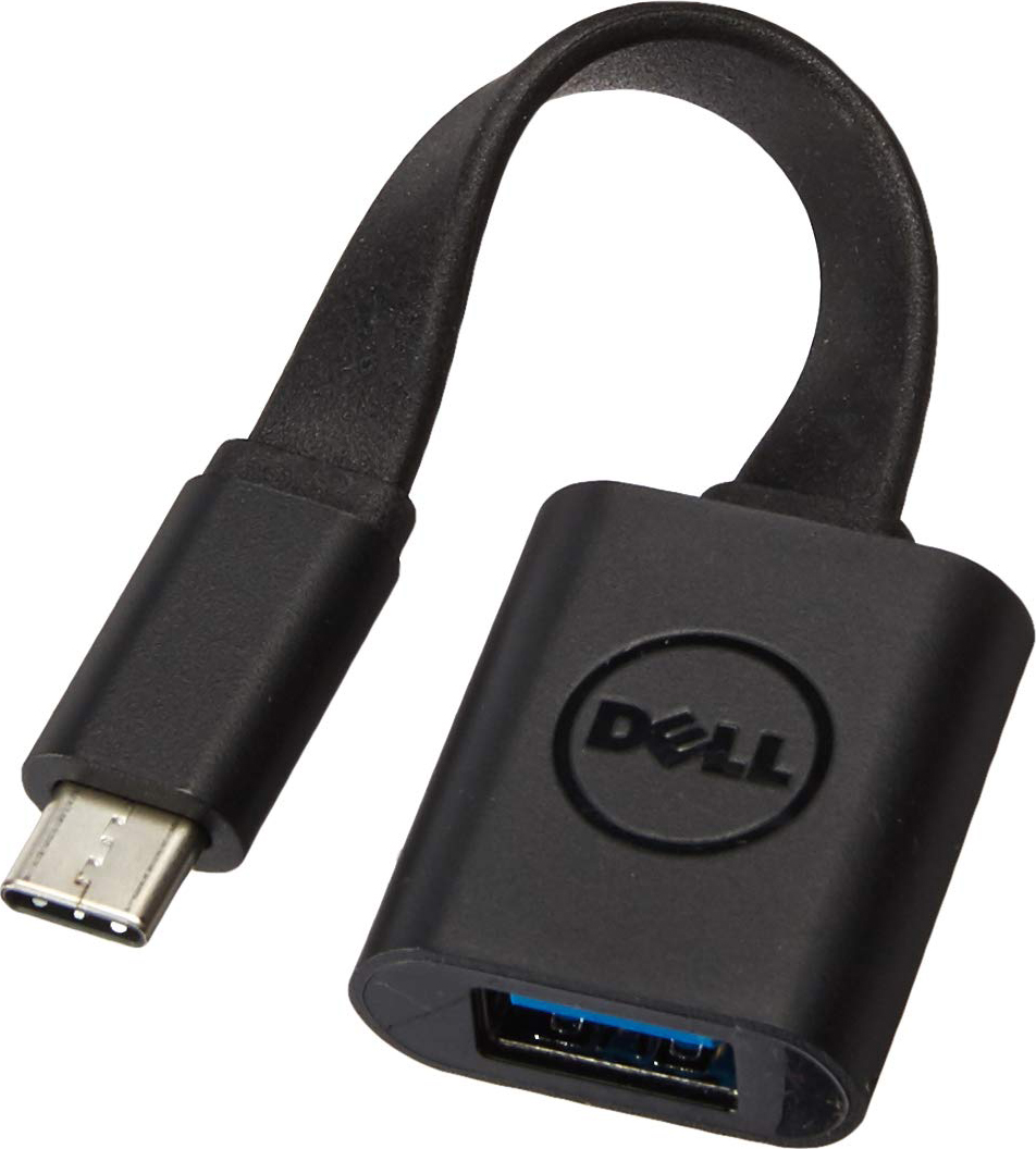 Адаптер-переходник Dell 470-ABNE USB Type-C to USB 3.0, black