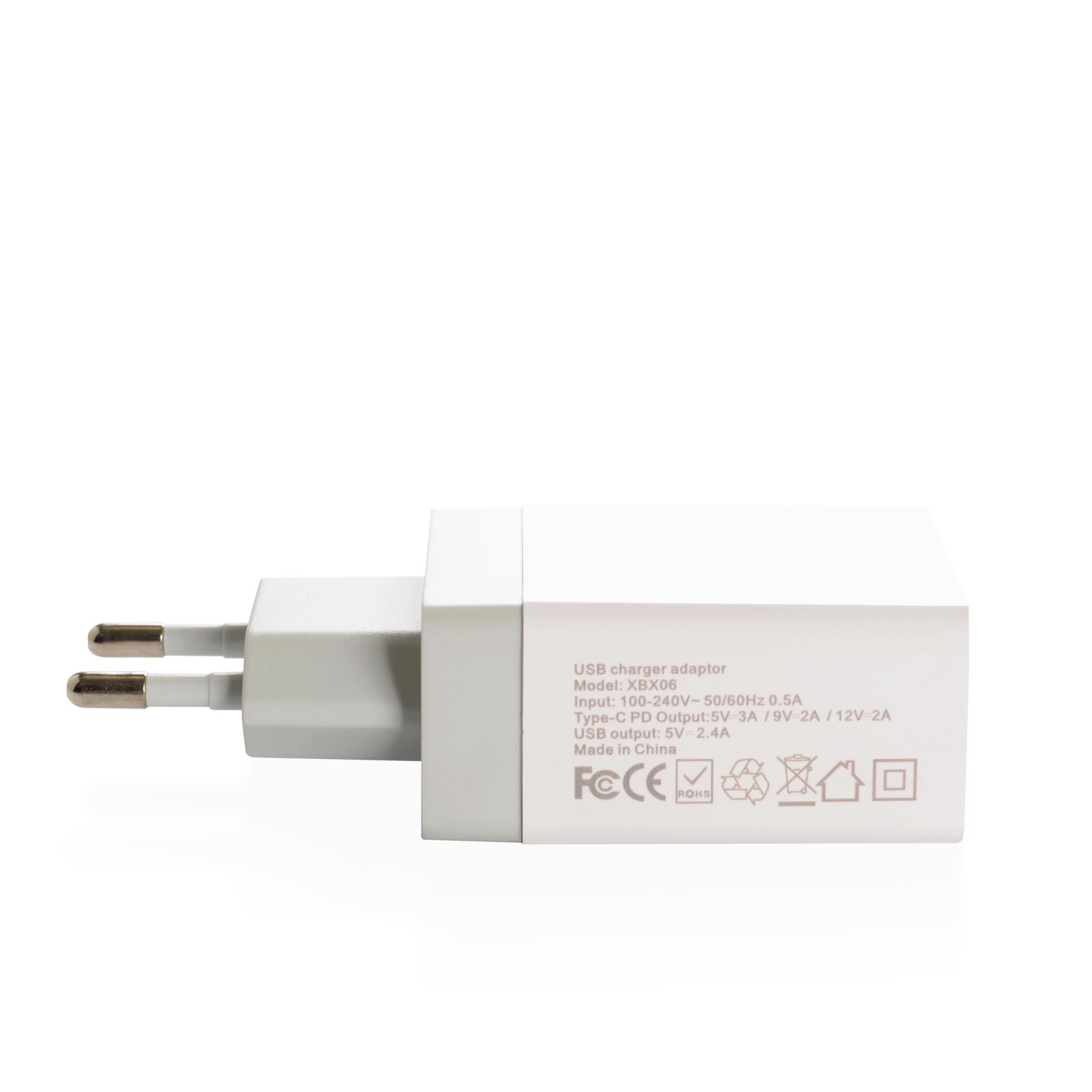 фото Зарядное устройство iNeez USB-C PD 908165 Smart charge 24W, белый