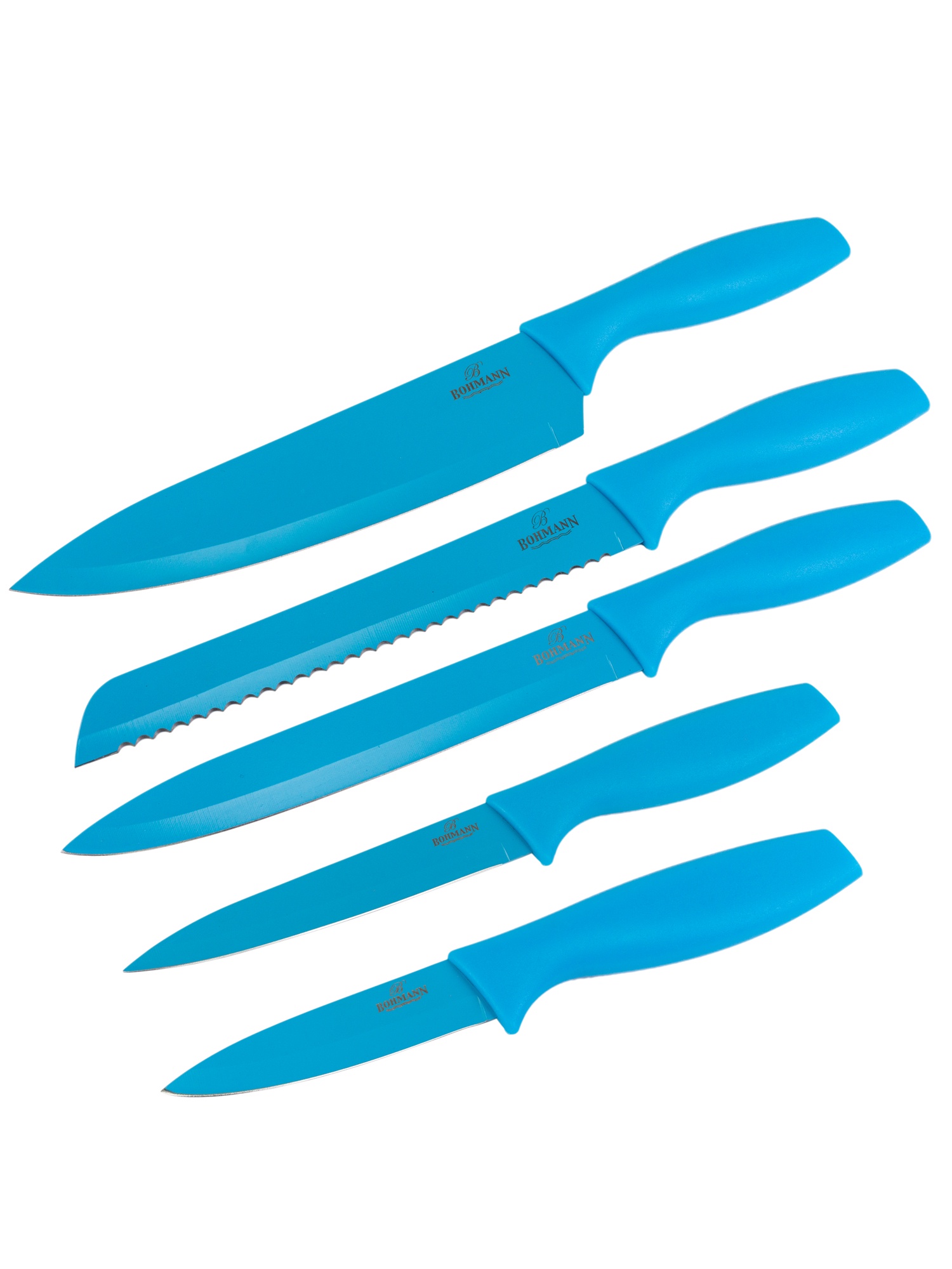 фото Набор кухонных ножей BOHMANN 5217BH/ГОЛУБОЙ, голубой