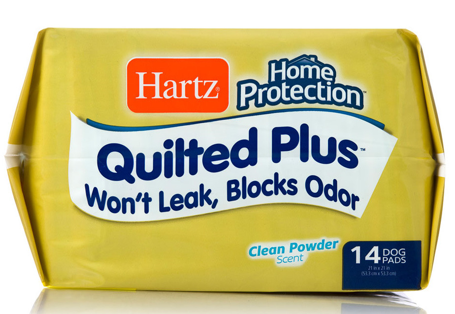 фото Одноразовая пеленка для собак Hartz Quilted Plus Dog Pads, H15703, с простежкой, 53 х 53 см, 14 шт