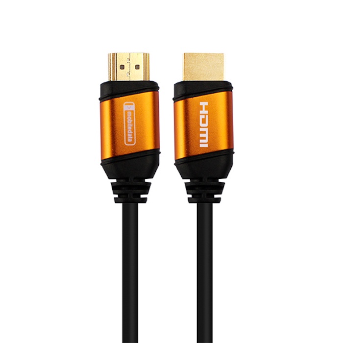 фото Кабель Mobiledata HDMI - HDMI V2.0b HDR Gold Yellow, 1.0м