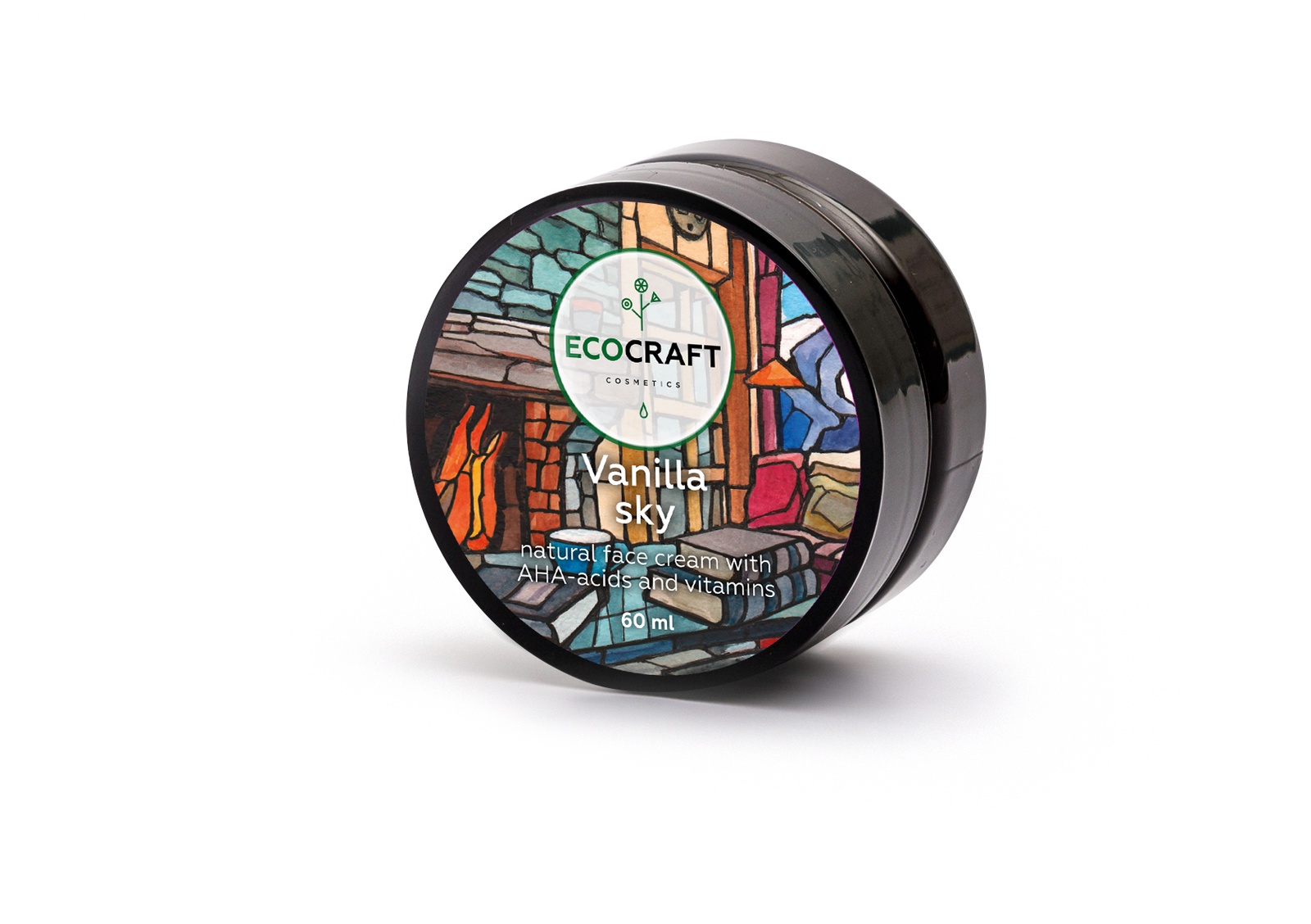 фото Крем для ухода за кожей ECOCRAFT Cosmetics лица с витаминами и АНА-кислотами с лифтинг-эффектом "Vanilla sky" Ванильное небо, 60 мл