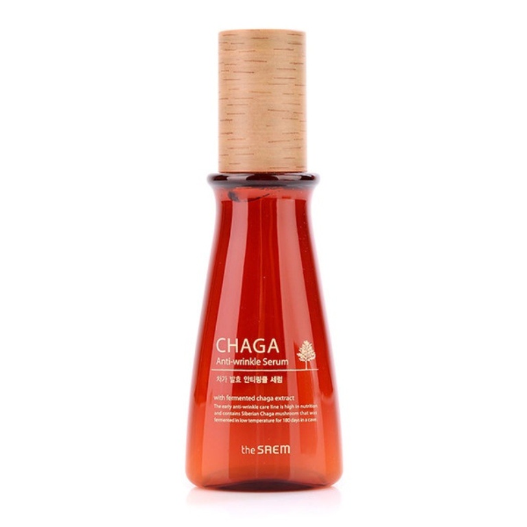 Сыворотка для лица The Saem антивозрастная обогащенная с экстрактом чаги CHAGA Anti-wrinkle Serum - изображение
