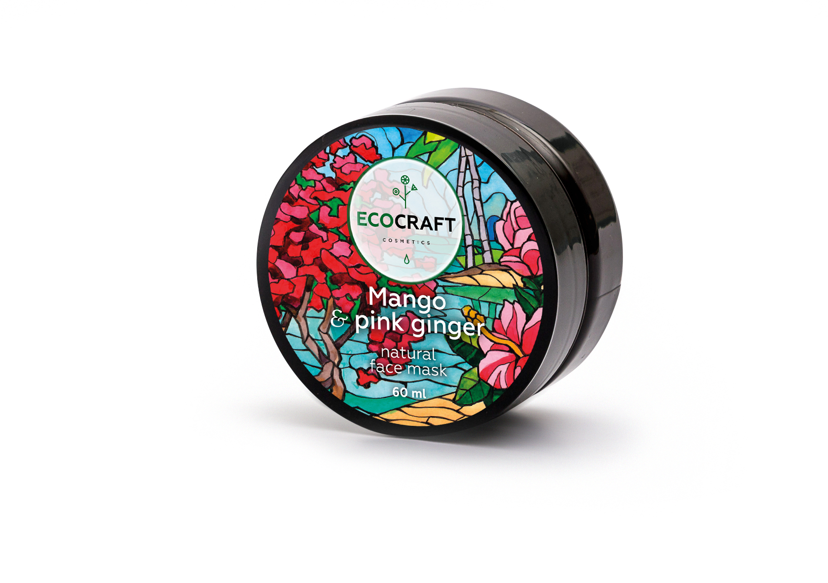 фото Маска косметическая ECOCRAFT Cosmetics для мгновенного сияния кожи лица "Mango and pink ginger" Манго и розовый имбирь, 60 мл