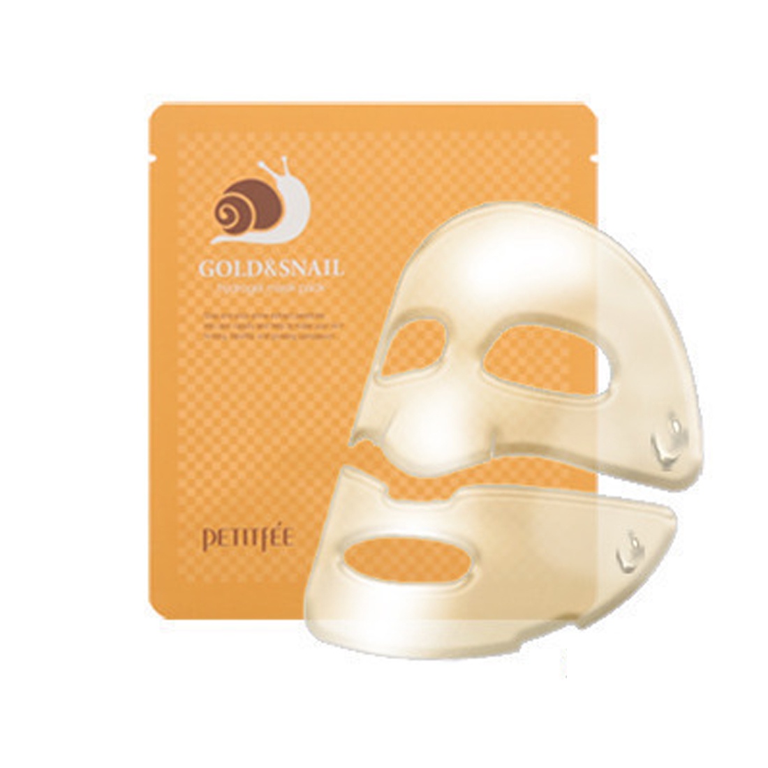 фото Маска косметическая Petitfee  Гидрогелевая для лица с муцином улитки Gold & Snail Hydrogel Mask