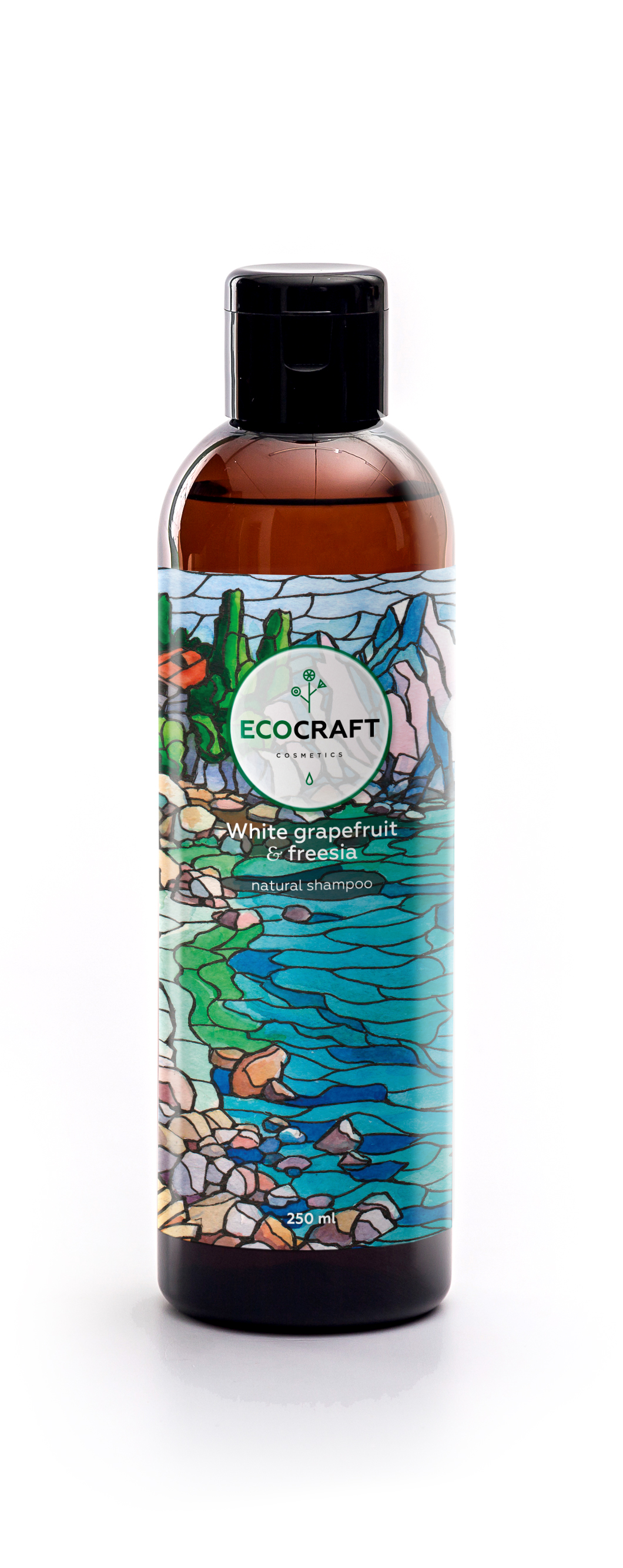 фото Шампунь для волос ECOCRAFT Cosmetics Биоламинирование и суперблеск White grapefruit and freesia Белый грейпфрут и фрезия, 250 мл