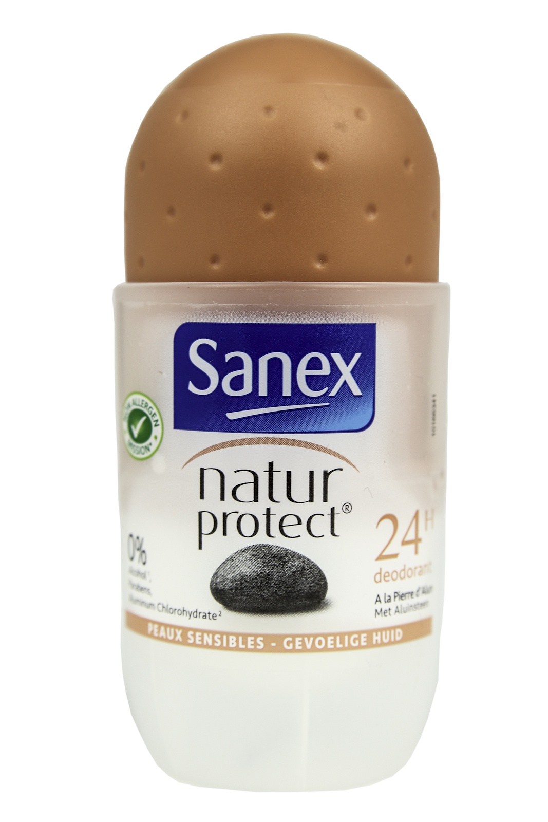 Дезодорант Sanex натуральный шариковый Natur Protect для чувствительной кожи с квасцовым камнем (алунитом) без алюминия 50мл Франция