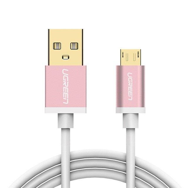 фото Кабель Ugreen micro-usb 0.25м, розовый