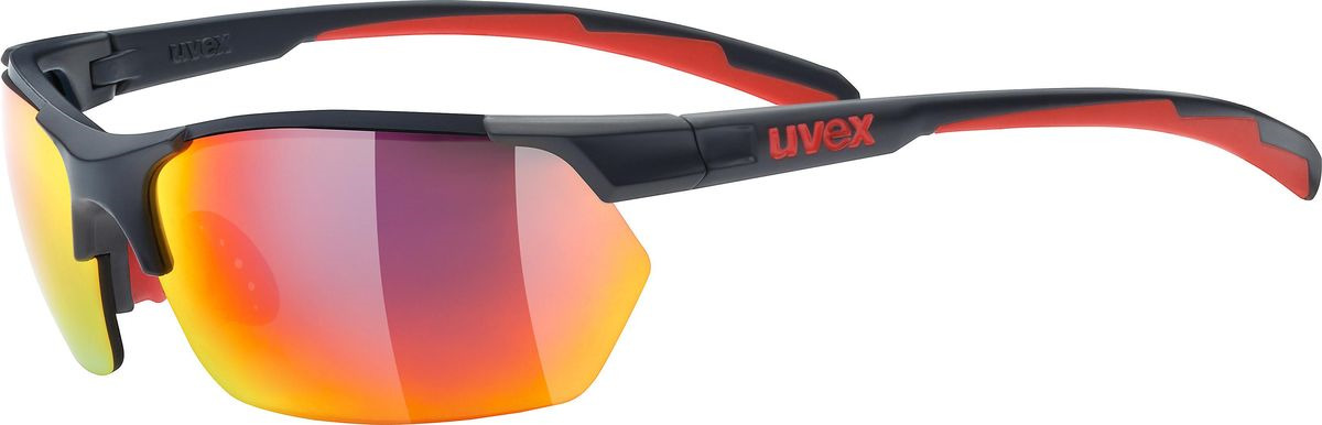 Велосипедные очки Uvex Sportstyle 114 Sunglasses, серый, красный