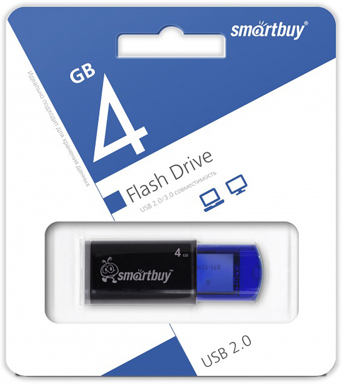 фото SmartBuy Click 4GB, Blue USB-накопитель
