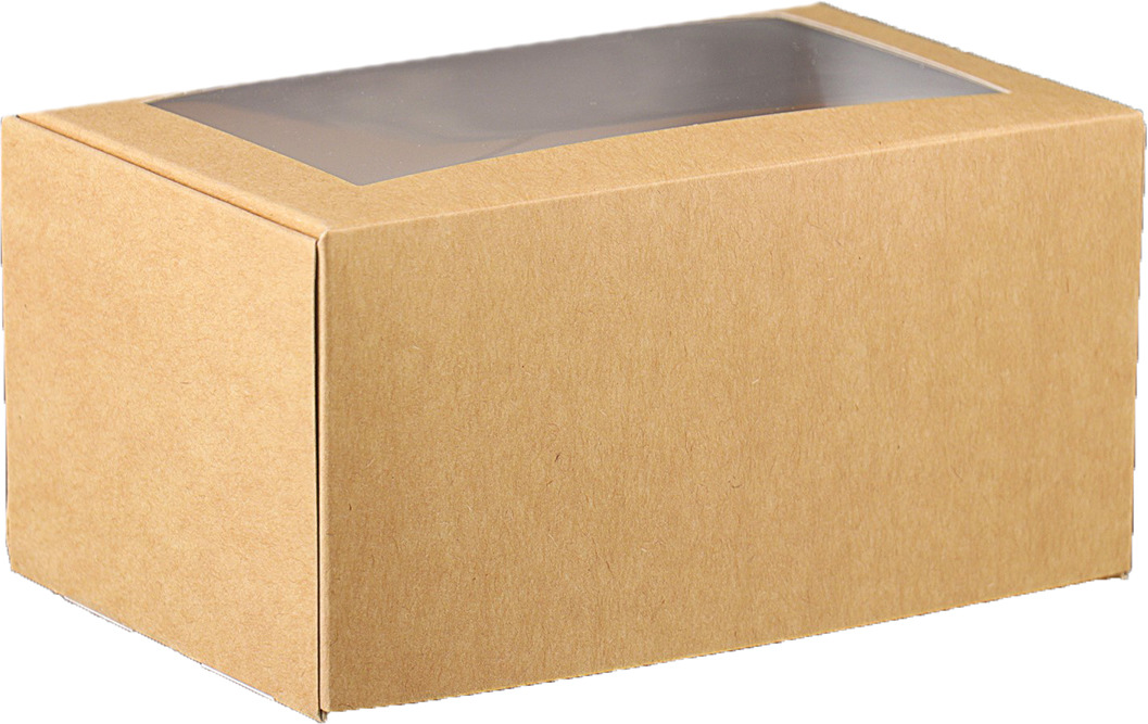 фото Коробка для капкейков, 3945040, с окном, на 2 шт, 16 х 10 х 8 см Ооо "типография центр"