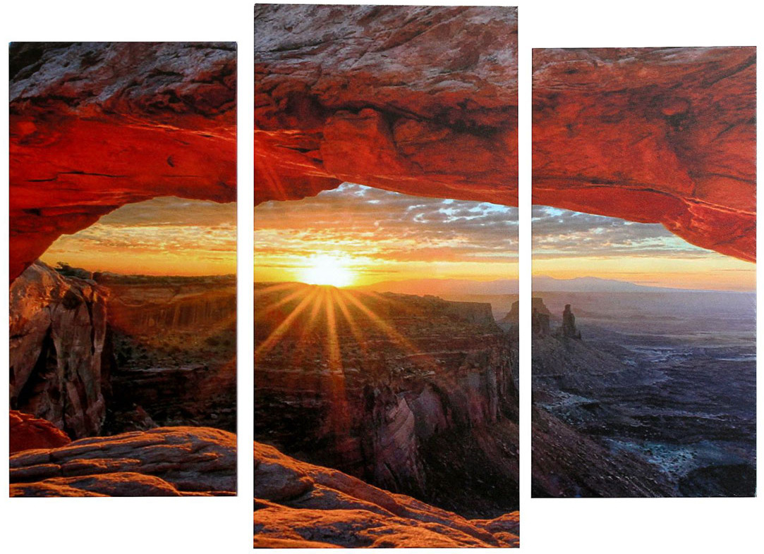 фото Картина Сюжет "Рассвет в долине", модульная, 1722559, 60 х 80 см