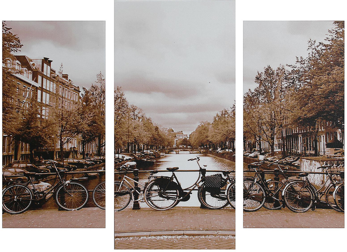 фото Картина Сюжет "Велосипеды", модульная, 1722581, 60 х 80 см