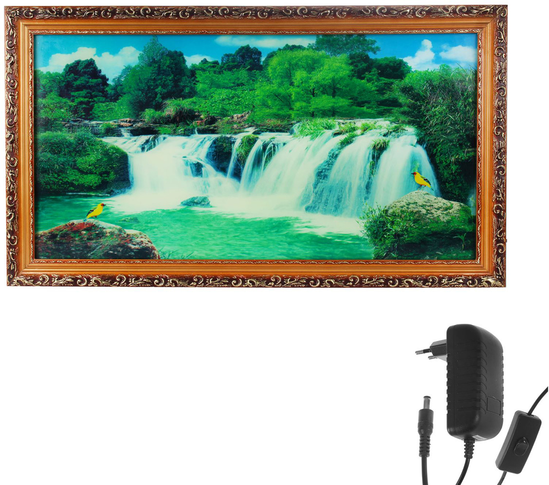 фото Картина 21 Век "Прекрасный водопад", световая, 2543875, 71,5 х 44 см